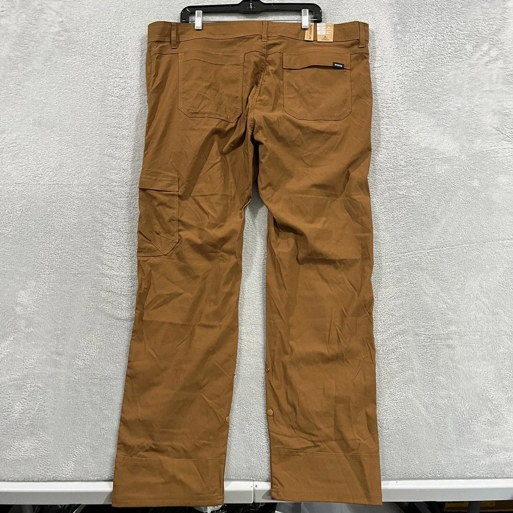 Prana Stretch Zion Slim Pant II Men 42x32 Sepia Brown Hiking Cargo Pants New NWT